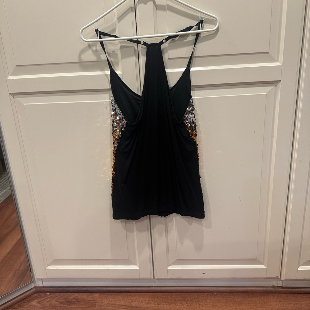 Sequin Ombre Cami Top - Gold & Silver - Picture 4 of 4